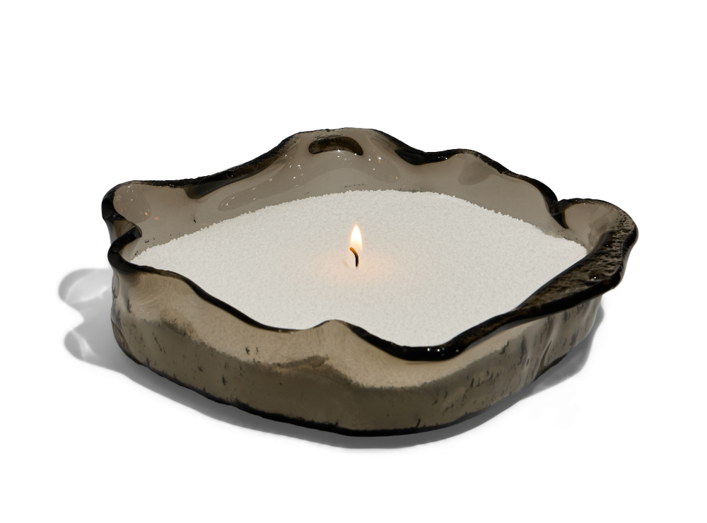 x2 500g Inara® Pearled Candle Boxes + 60 Wicks + Opal Luxe Glass Vase - Bundle